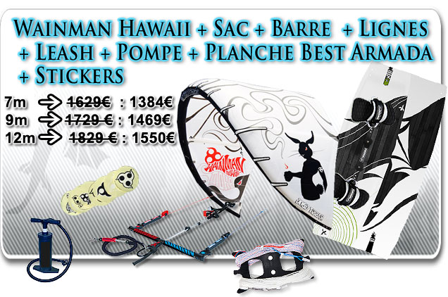 PACK KITESURF WAINMAN HAWAII + BEST ARMADA