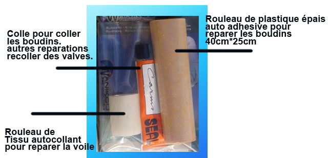 KIT DE REPARATION KITESURF BOUDINS