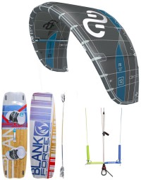 PACK ELEVEIGHT RS 2021 + BARRE KITE ATTITUDE + PLANCHE BLANKFORCE LOGIC