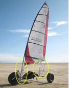 KIT DE VOILE BEACH RUNNER POUR BUGGY VIRUS POUR MAT DE PLANCHE