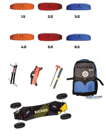 PACK MOUNTAINBOARD + AILE ELLIOT MAGMA 3 + BARRE