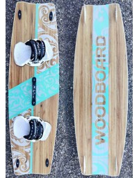 PLANCHE DE KITESURF WOODBOARD BEAM 138X42 COMPLETE