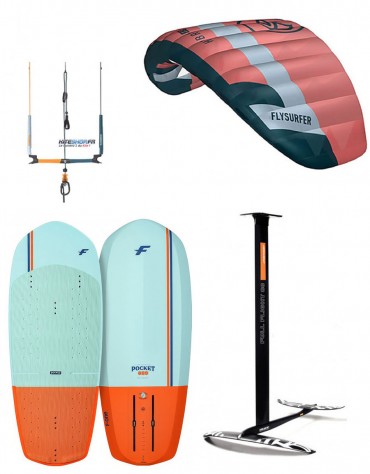 PACK KITEFOIL FLYSURFER HYBRID + BARRE + FOIL RRD H-FLIGHT + PLANCHE
