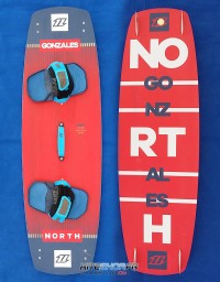 PLANCHE DE KITESURF NORTH GONZALES 138x41.5 COMPLETE 2017