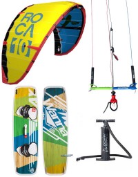PACK ROCA 2017 + BARRE KITE ATTITUDE + PLANCHE WANNA PLAY + POMPE