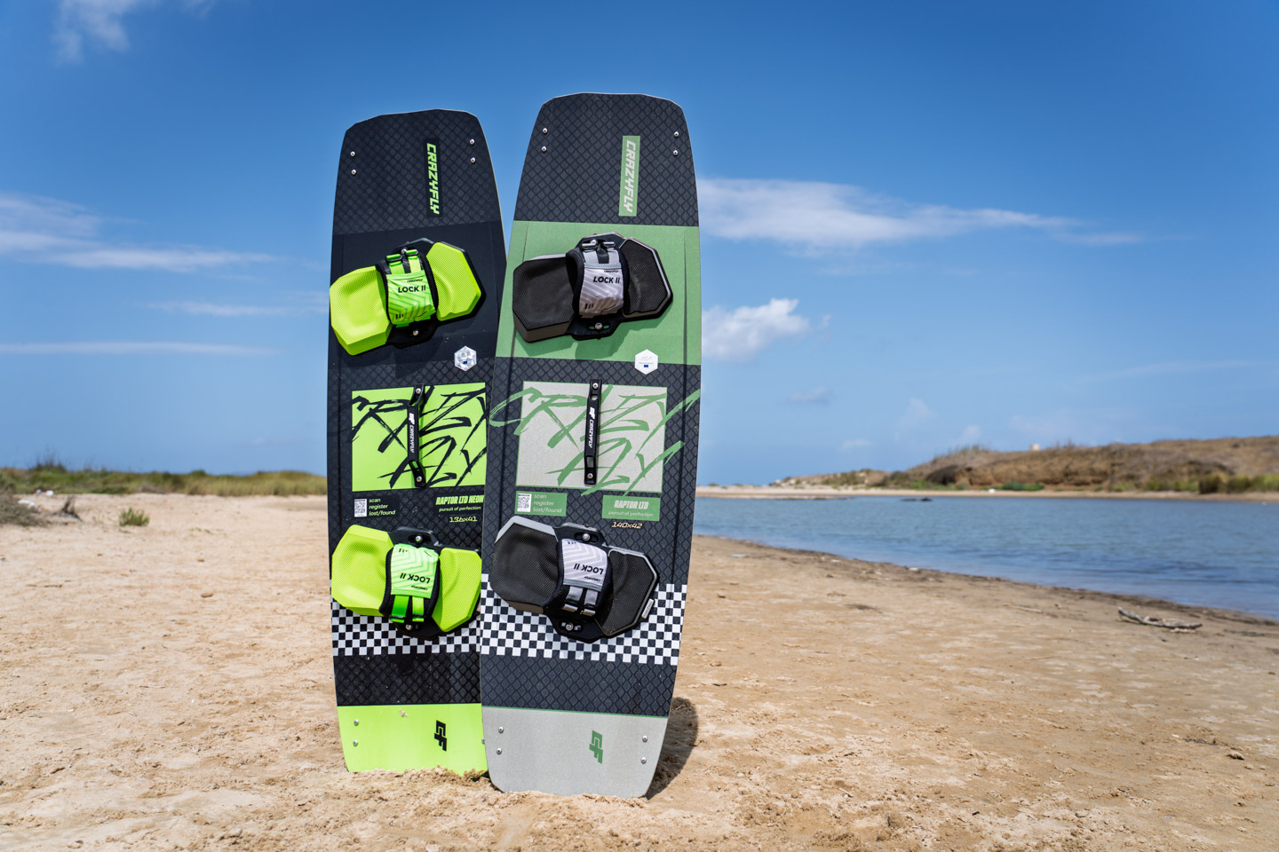 Planche de kitesurf CrazyFly Raptor LTD Néon 2026