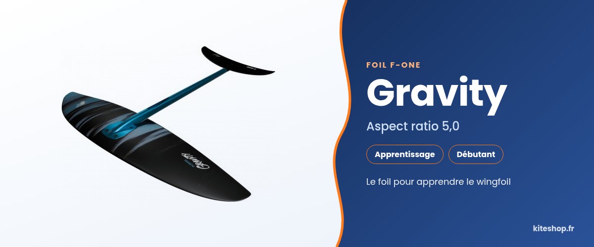 Foil F-one Gravity, idéal pour débuter en wingfoil
