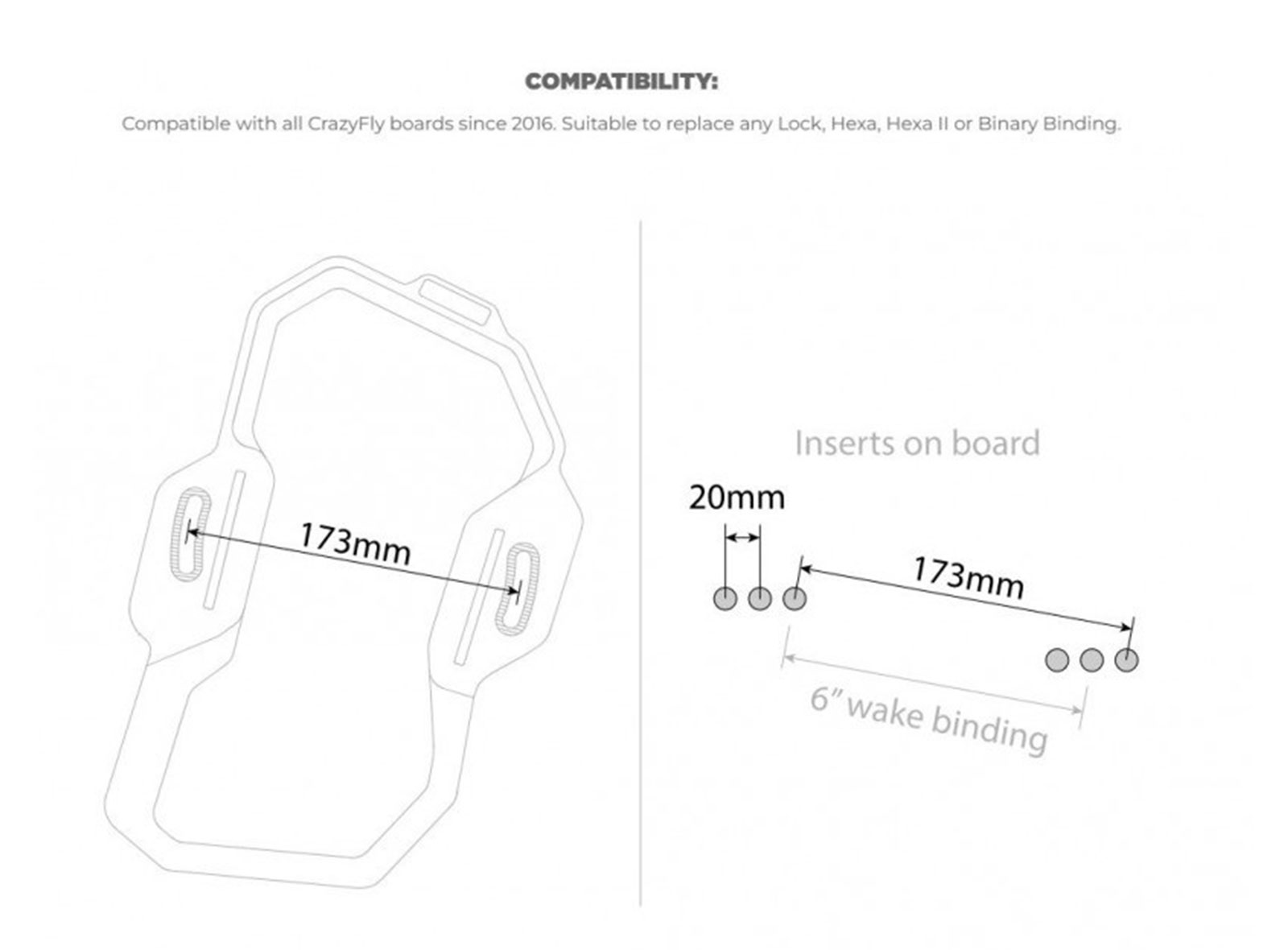 PADS STRAPS CRAZYFLY BINARY BINDING 2