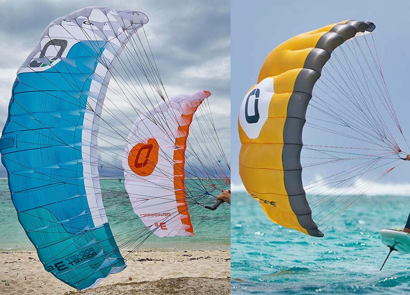 détails de l'aile de parawing OZone powerpack