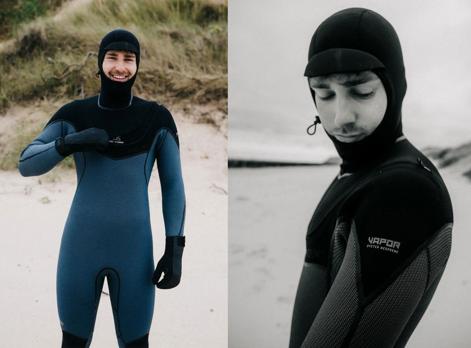 Combinaison de kitesurf et de wingfoil Prolimit Vapor Steamer C-Zip 6/4 Hooded FTM TR 2026