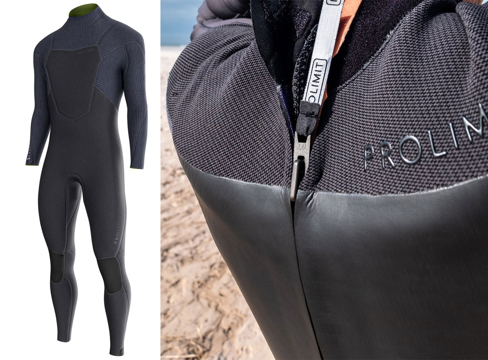 Combinaison de kitesurf et de wingfoil Prolimit Predator Steamer V-Zip 6/4 GBS 2026