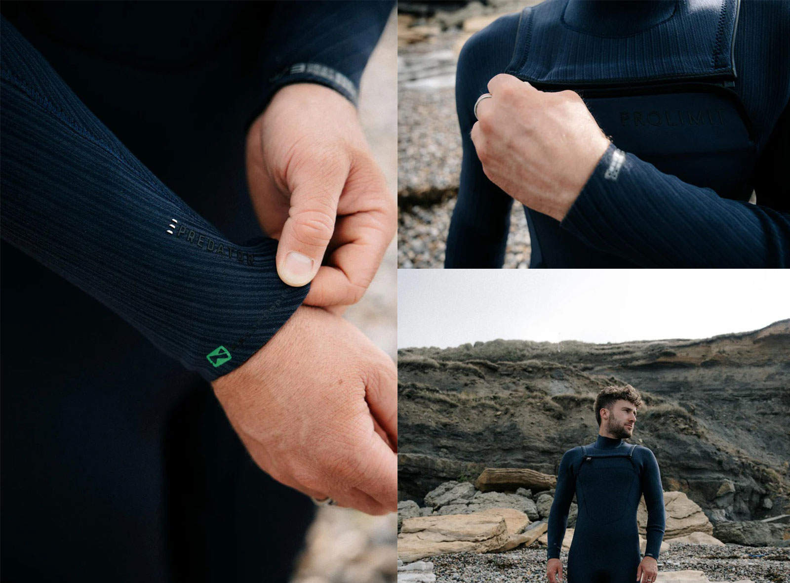 Combinaison de kitesurf et de wingfoil Prolimit Predator Steamer Freezip 5/4 GBS 2026