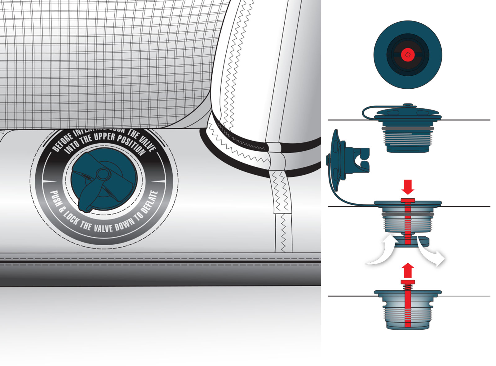Reactor Valve de l'aile de kitesurf F-One Breeze TEC